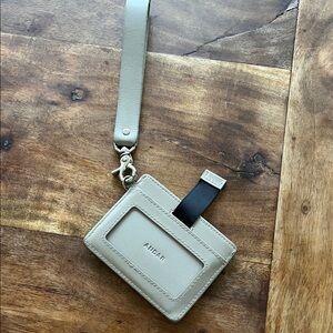 Andar Denner Beige Card Holder with Strap